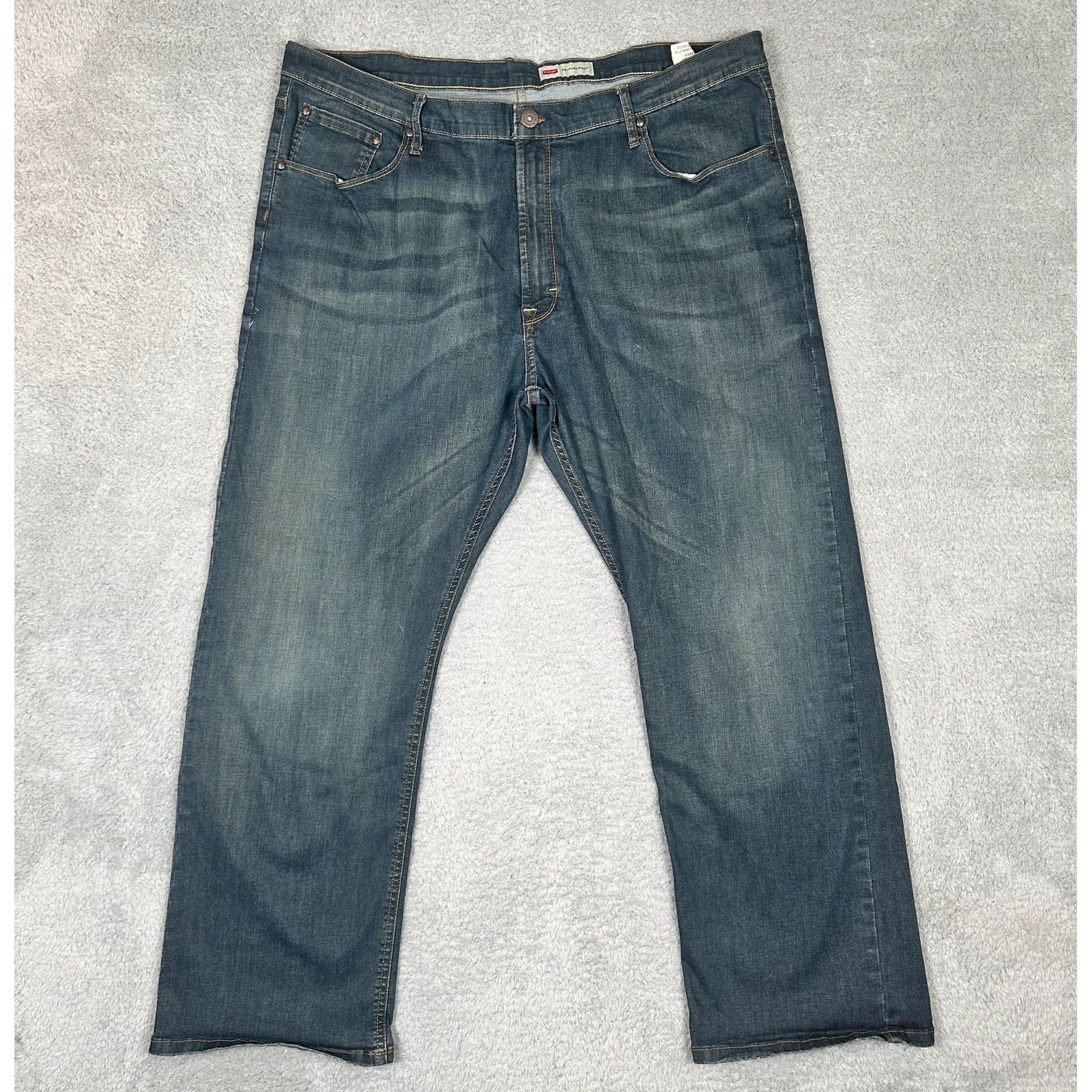 Wrangler Jeans Mens 42x30 Denim Blue Relaxed Fit Bootcut Medium Wash 1098r8tox
